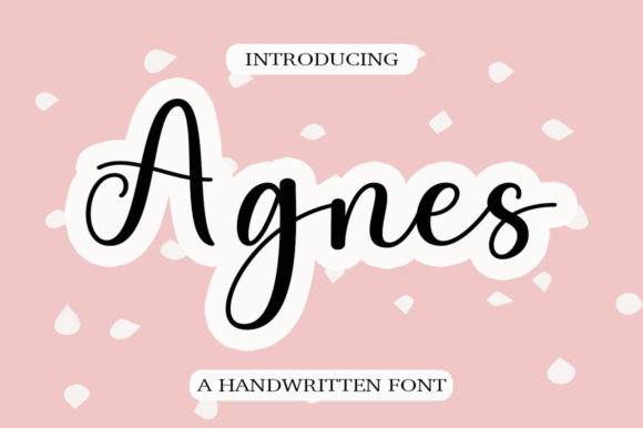 Agnes: A Playful Script Typeface for Editorial Design