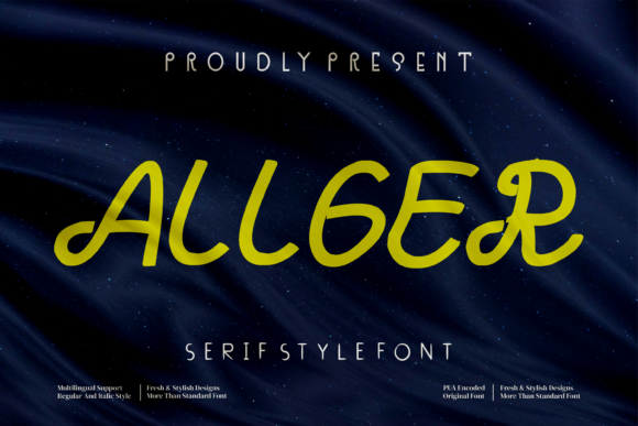 Allger: A Charming Handwritten Font for Editorial Design