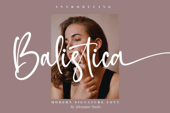 Balistica Script Font for Elegant Craft Designs