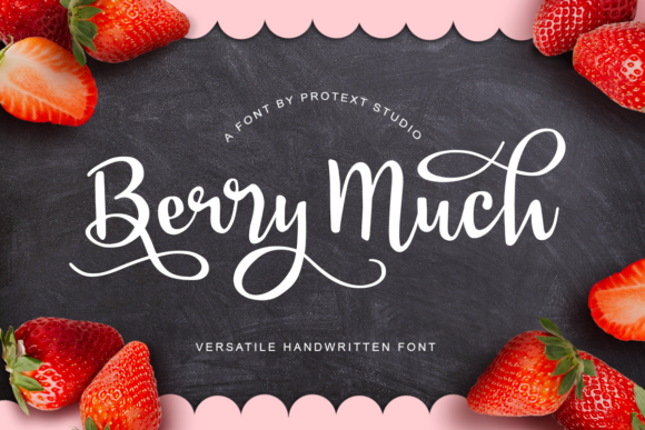 Berry Much: A Sweet Script Typeface for Editorial Design