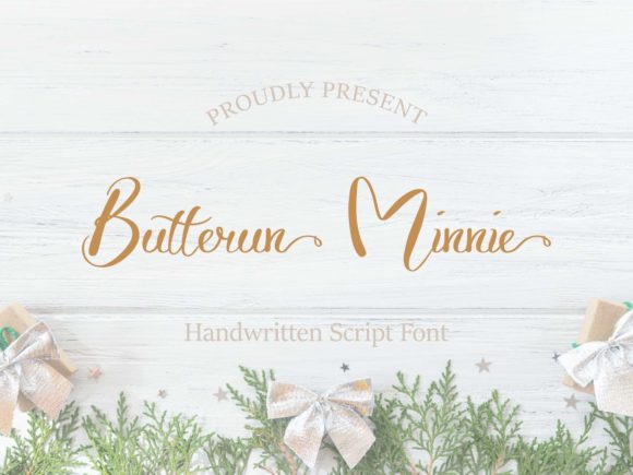 Butterun Minnie: The Playful Script Font for Handmade Labels and Stickers