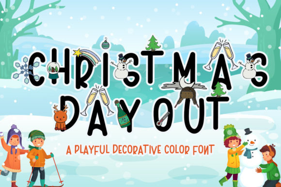 Christmas Day Out: A Handwritten Font for Festive Web Design