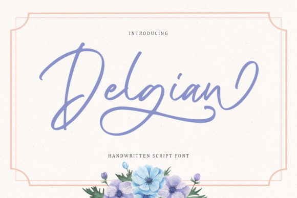 Delgian: A Script Typeface for Elegant Brand Identity Projects