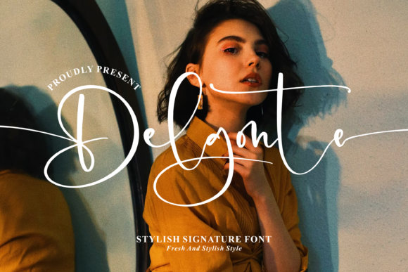 Delgonte: The Elegant Script Font for High-Impact Campaign Visuals