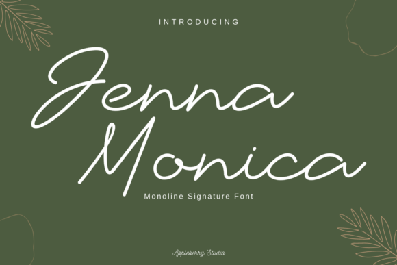 Jenna Monica: Elevating Brand Identity with Elegant Handwritten Typography