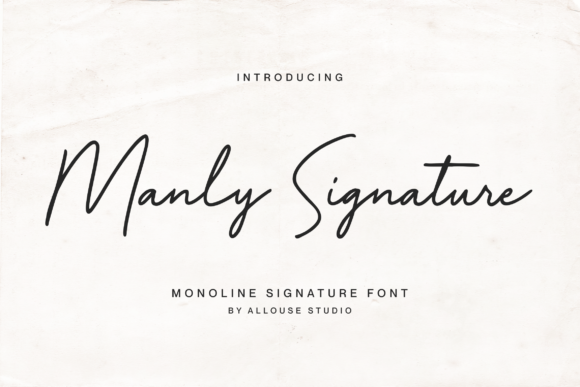 Manly Signature: The Script Font for Polished Brand Identity