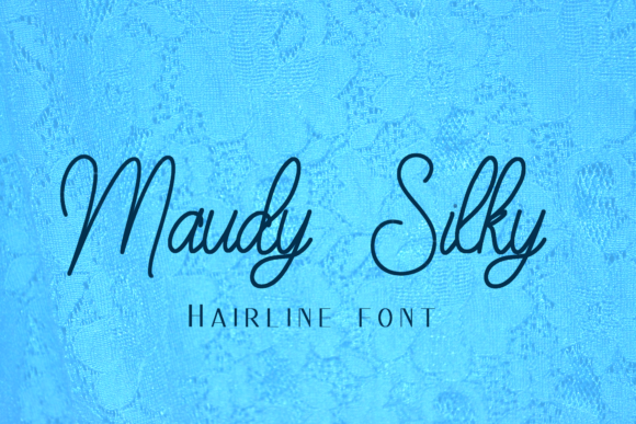 Maudy Silky Line: The Elegant Script Font for Polished Brand Identity