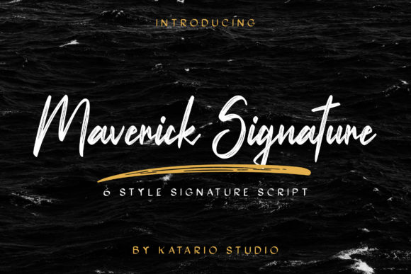Maverick Signature: The Elegant Script Font for Editorial Design