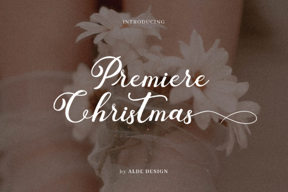 Premiere Christmas: A Refined Script Font for Editorial Design