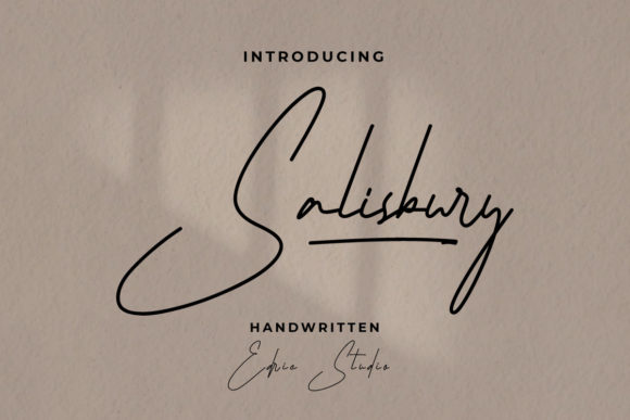 Salisbury: A Sweet Handwritten Typeface for Handmade Brands