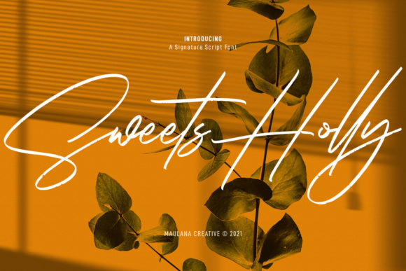 Sweets Holly: A Handwritten Typeface for Authentic Brand Identity