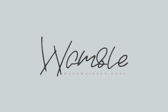 Wamble: A Handwritten Font for Elegant Web Design