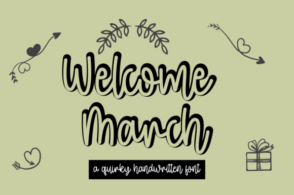 Welcome March: A Script Font for Elegant Web Design