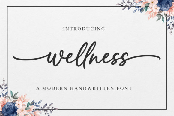 Wellness Typeface: Elevating Brand Identity with Elegant Script Typography